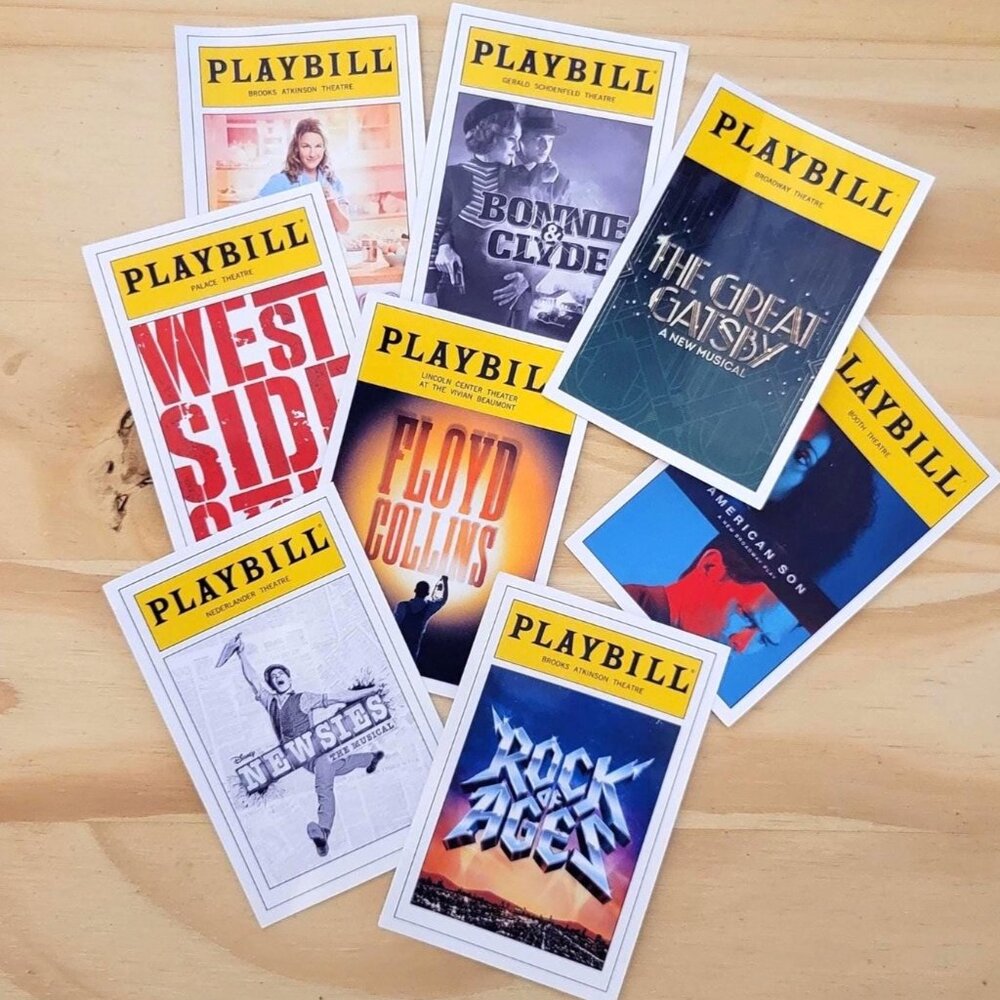 Jeremy Jordan Broadway Program Sticker Collection
